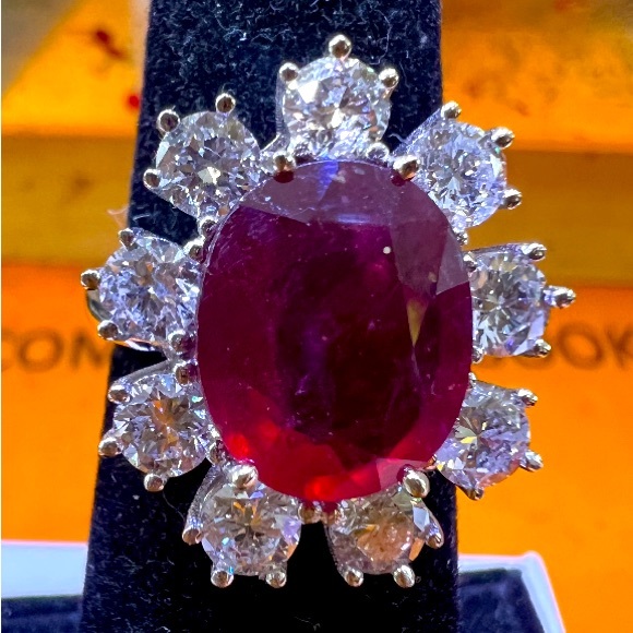 Ruby & Diamond ring🌺🌹❤️ - Picture 2 of 12